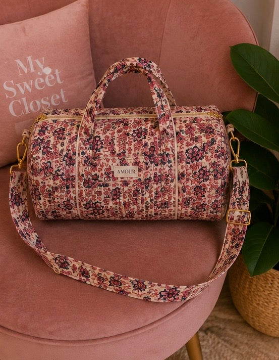 Sac matelassé fleuri Amour My Sweet Closet