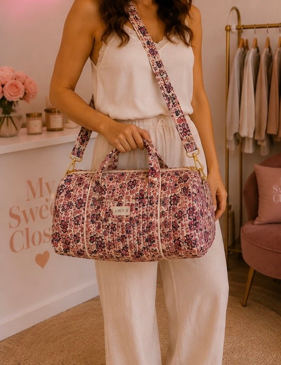 Sac matelassé fleuri Amour My Sweet Closet