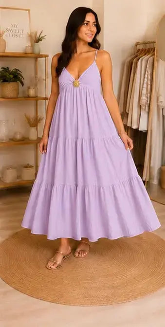 Robe longue bijou soleil - Taille unique (34 à 42) My Sweet Closet