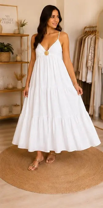 Robe longue bijou soleil - Taille unique (34 à 42) My Sweet Closet