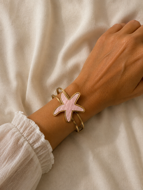 Bracelet étoile mer doré en acier inoxydable - Nacré My Sweet Closet