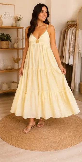Robe longue bijou soleil - Taille unique (34 à 42) My Sweet Closet
