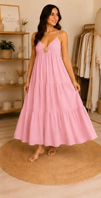 Robe longue bijou soleil - Taille unique (34 à 42) My Sweet Closet